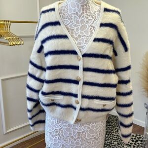 J Crew Fuzzy Cardigan
